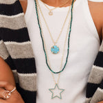 Load image into Gallery viewer, TURQUOISE COIN PENDANT