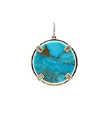 Load image into Gallery viewer, TURQUOISE COIN PENDANT