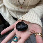 Load image into Gallery viewer, EBONY FISH RING AND PENDANT