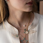 Load image into Gallery viewer, TURQUOISE HEART CHARM NECKLACE