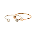 Load image into Gallery viewer, DOUBLE DIAMOND DOT RING