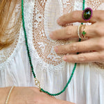 Load image into Gallery viewer, TOURMALINE AND PINK SAPPHIRE GEM RING