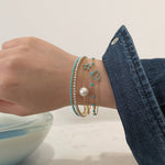 Load image into Gallery viewer, TURQUOISE ETERNITY BANGLE