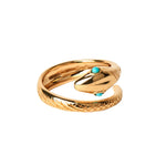 Load image into Gallery viewer, TURQUOISE SNAKE RING