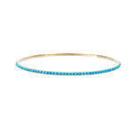 Load image into Gallery viewer, TURQUOISE ETERNITY BANGLE