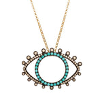 Load image into Gallery viewer, TURQUOISE EYE PENDANT