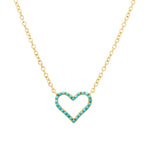 Load image into Gallery viewer, TURQUOISE HEART CHARM NECKLACE