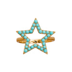 Load image into Gallery viewer, TURQUOISE STAR RING