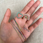 Load image into Gallery viewer, RAINBOW RING WITH PEARLS