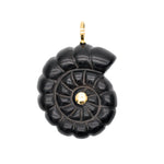 Load image into Gallery viewer, EBONY NAUTILUS PENDANT
