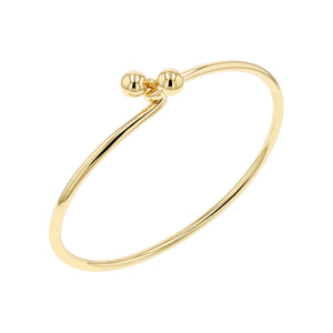 DOUBLE GOLD BALL BANGLE