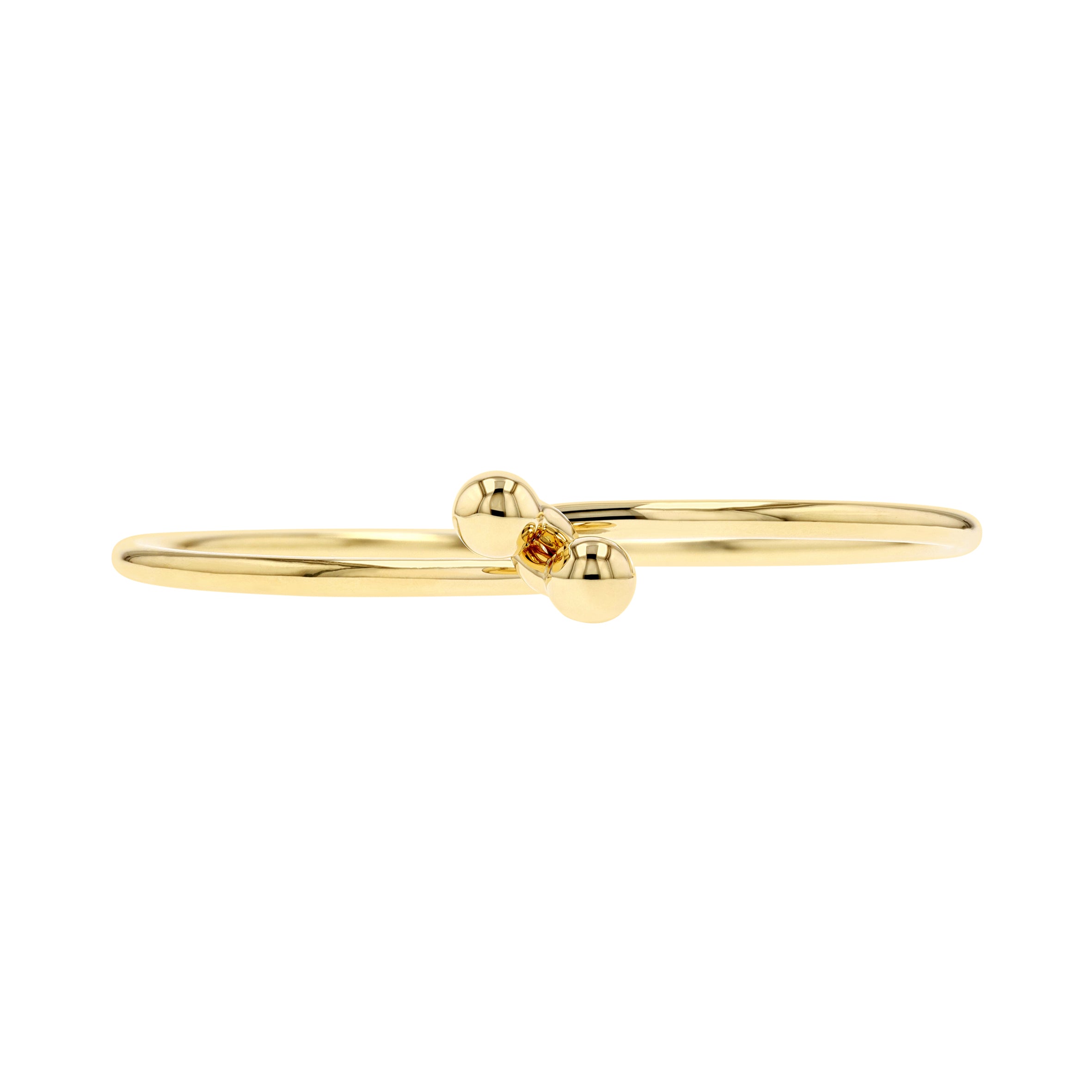 DOUBLE GOLD BALL BANGLE