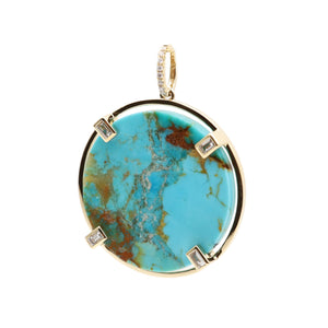 TURQUOISE COIN PENDANT