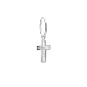 BAGUETTE DIAMOND CROSS PENDANT