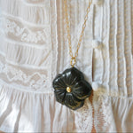 Load image into Gallery viewer, EBONY FLOWER PENDANT
