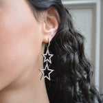 Load image into Gallery viewer, DOUBLE STAR EARRINGS
