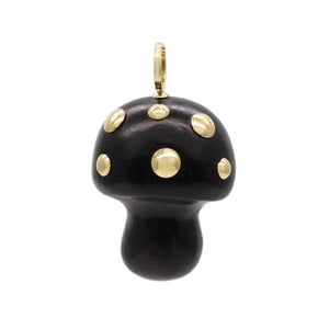 EBONY MUSHROOM PENDANT