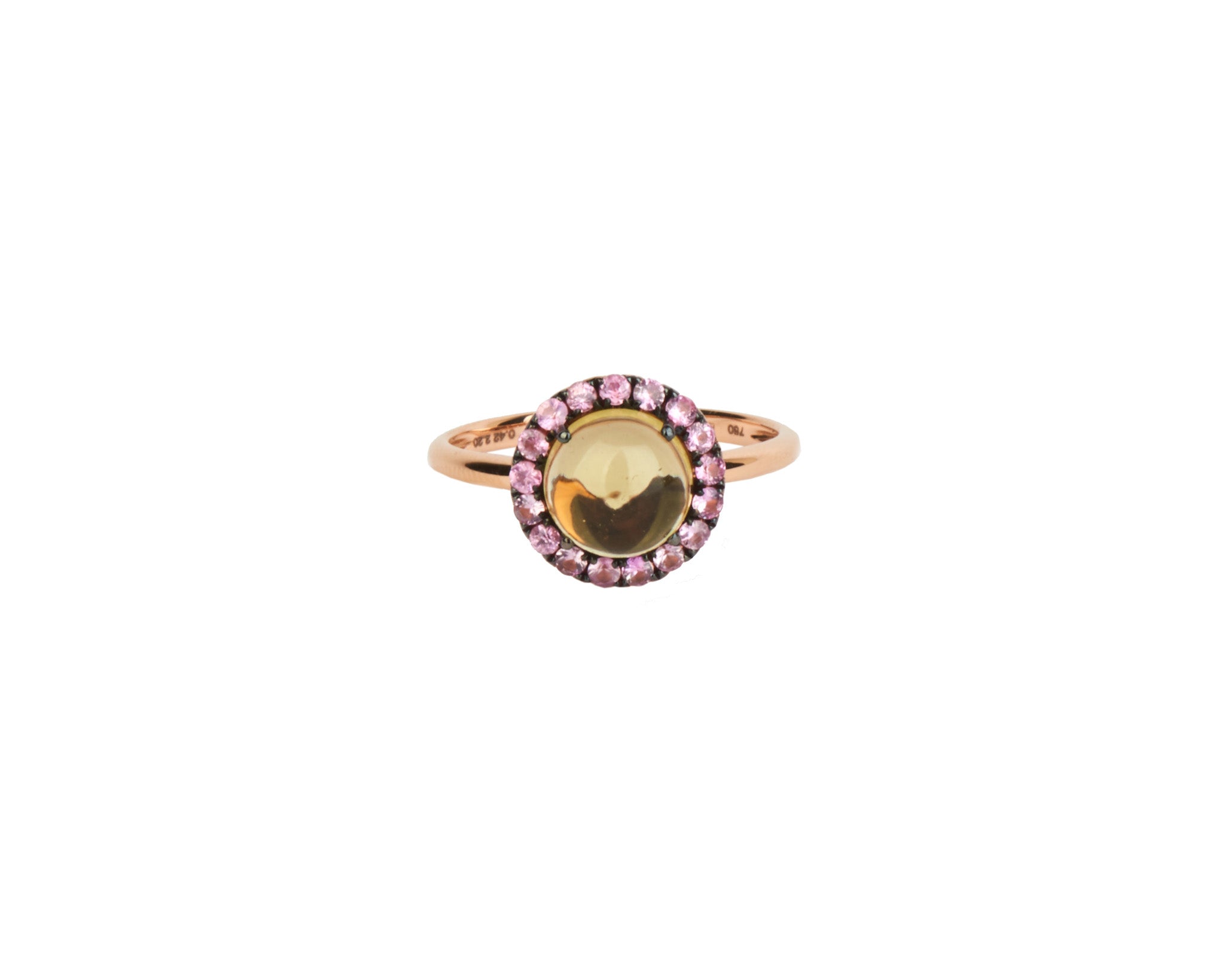 ROUND CABOCHON GEM RING
