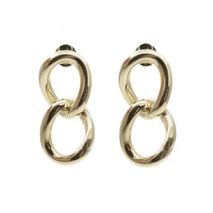 DOUBLE LINK EARRINGS