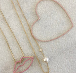 Load image into Gallery viewer, PEARL AND DIAMOND NECKLACE
