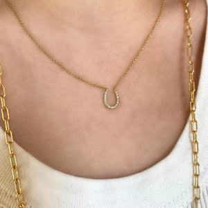 HORSESHOE CHARM NECKLACE