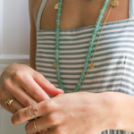 Load image into Gallery viewer, GEM RONDELLE BEADS NECKLACE
