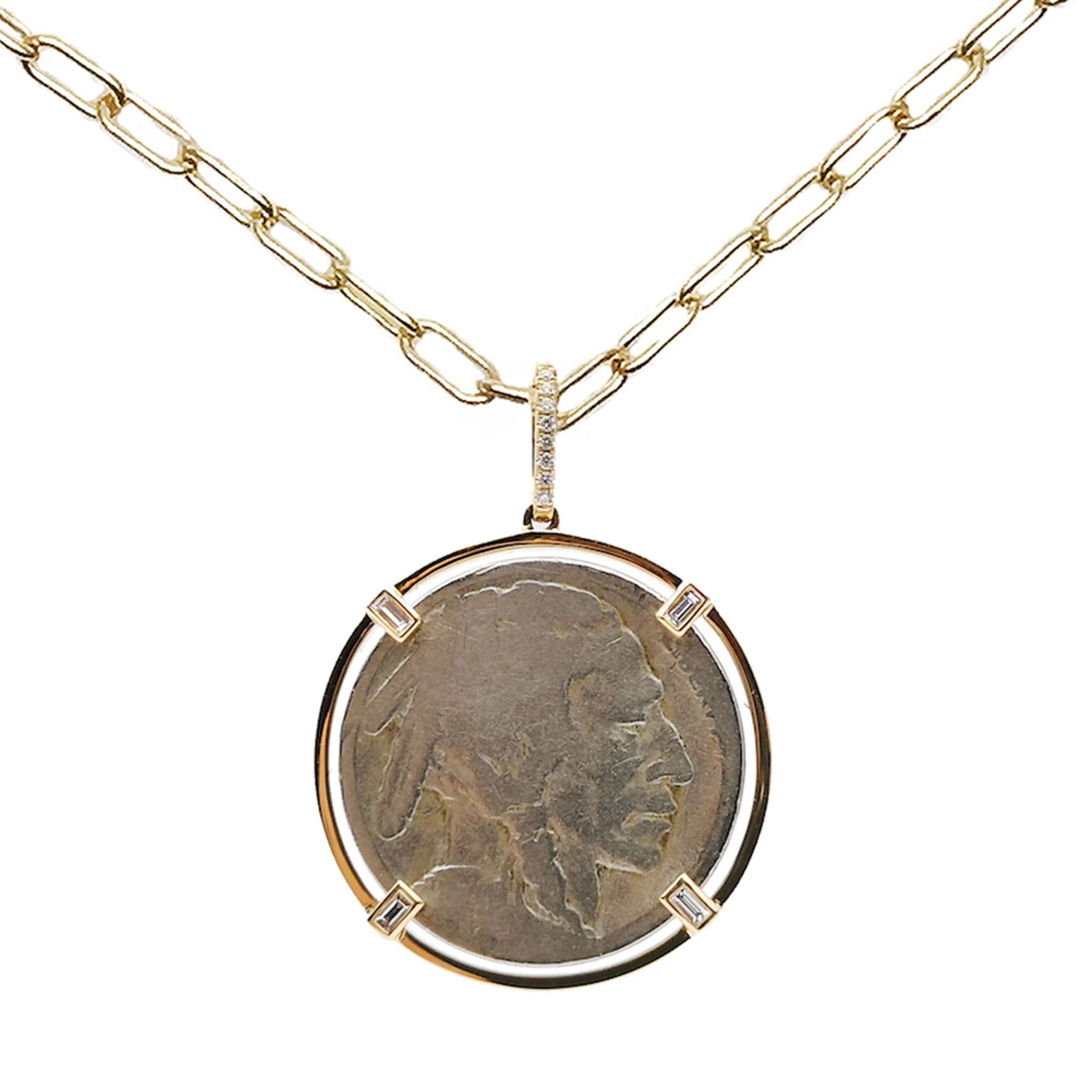 BUFFALO NICKEL COIN PENDANT