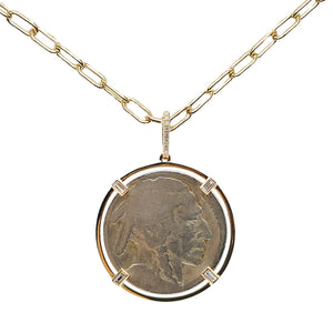 BUFFALO NICKEL COIN PENDANT