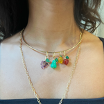 Load image into Gallery viewer, Gold ball wire necklace
