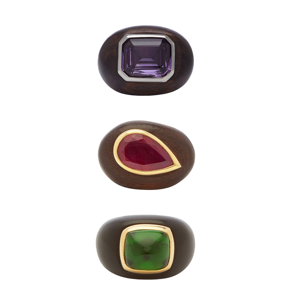 EBONY GEM RING