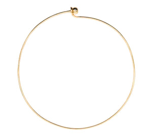 Gold ball wire necklace