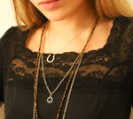 Load image into Gallery viewer, PEARL HORSESHOE NECKLACE
