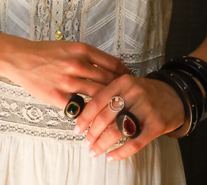 EBONY GEM RING