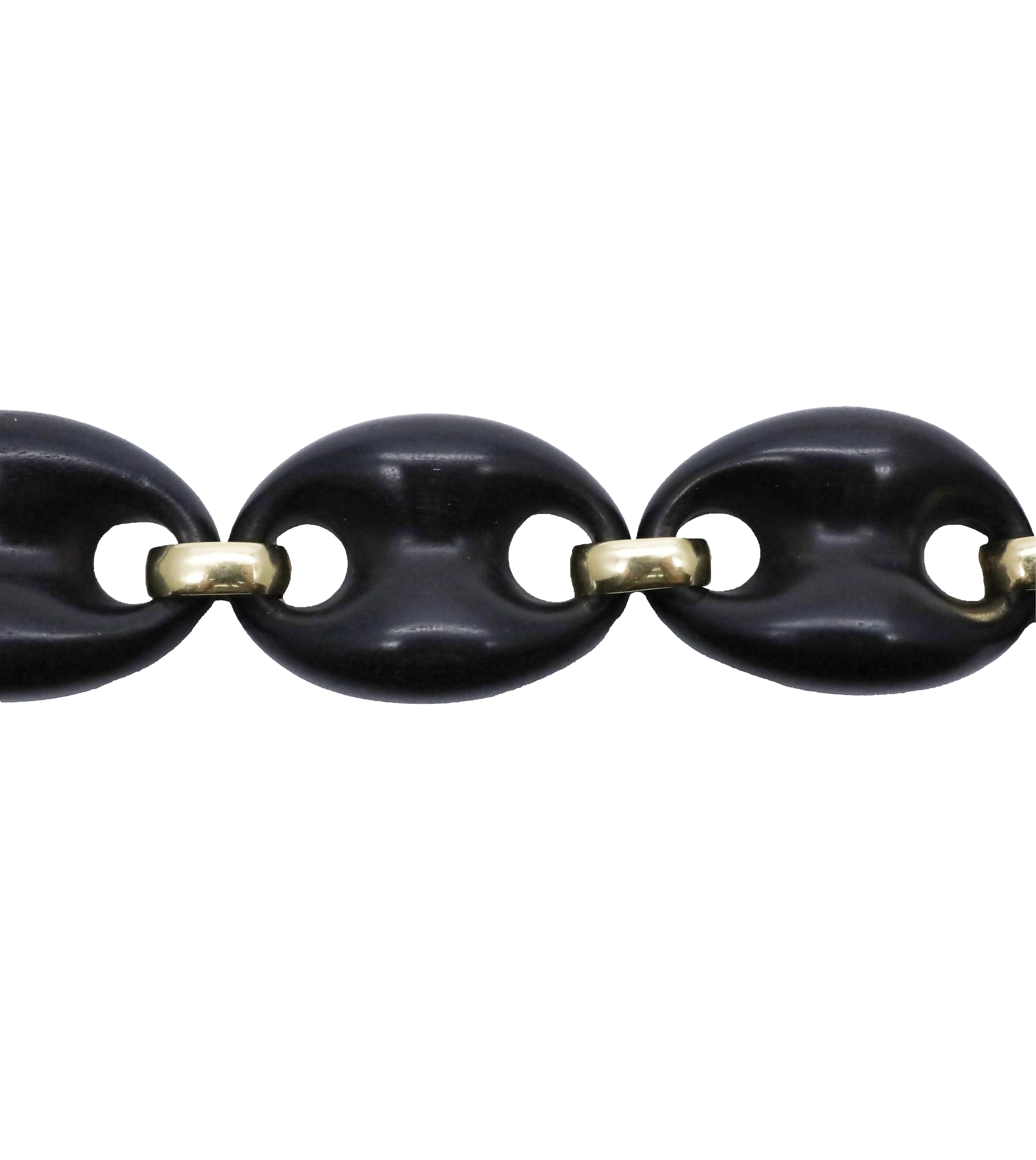 EBONY MARINER LINK BRACELET