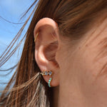 Load image into Gallery viewer, RAINBOW SAPPHIRE EARRING
