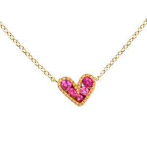 BAROQUE HEART CHARM NECKLACE