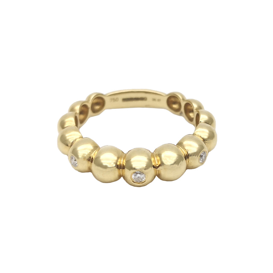 THREE DIAMOND BOULES RING