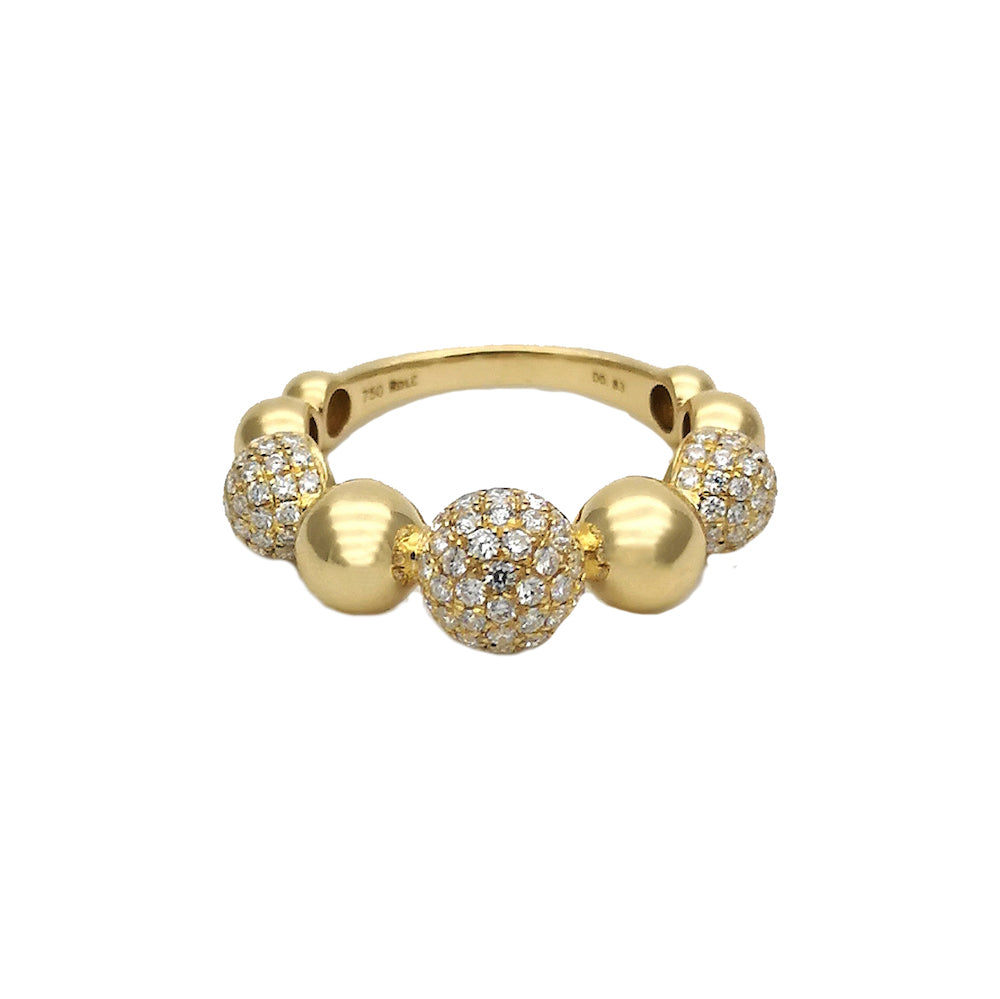 LARGE 9 BOULES RING