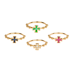 Load image into Gallery viewer, BAROQUE CROSS RING
