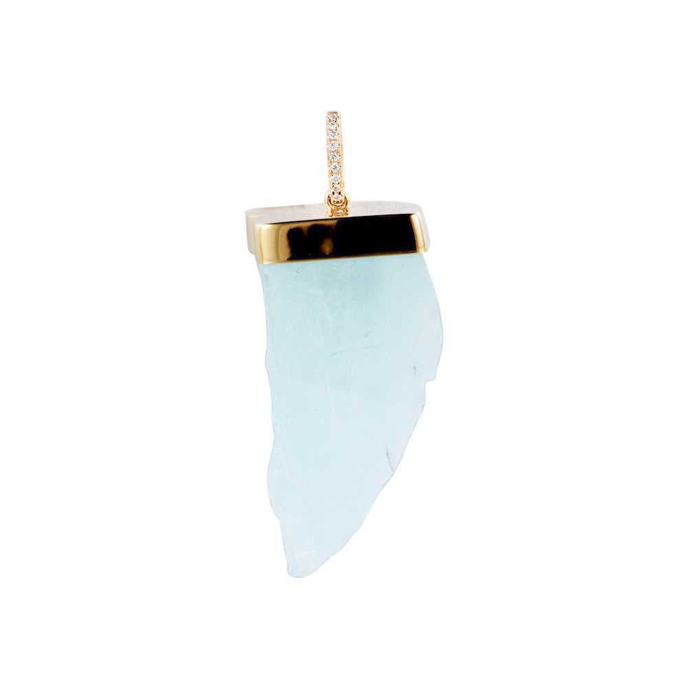 UNIQUE CRYSTAL PENDANT - AQUAMARINE
