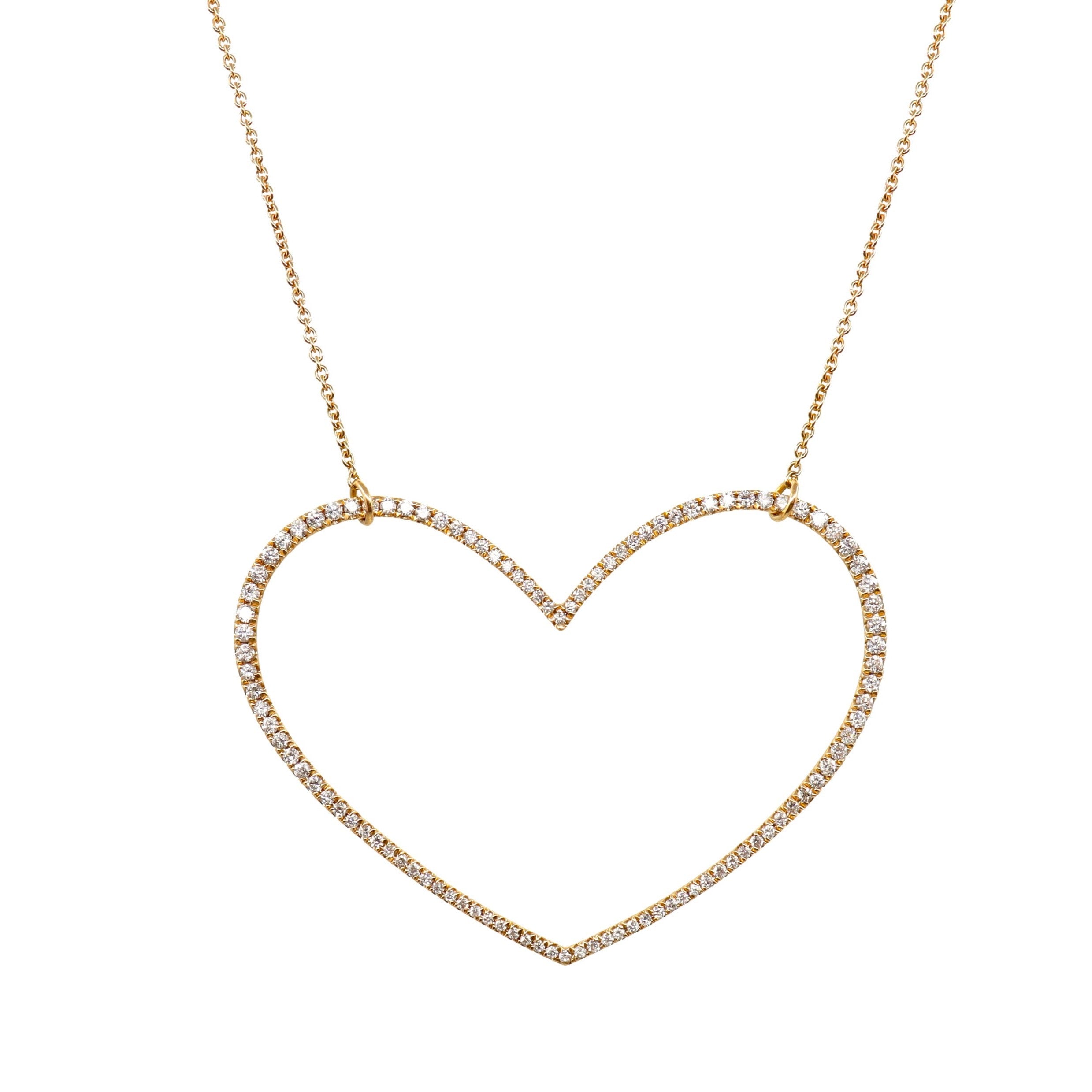 MOVABLE HEART NECKLACE - 50MM
