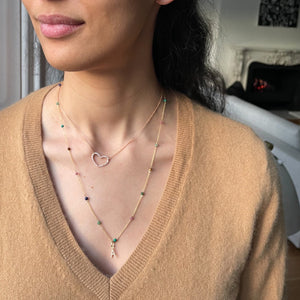MOVABLE HEART NECKLACE - 20MM