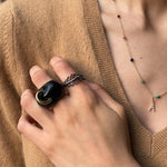 Load image into Gallery viewer, ONYX PUNK RING
