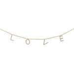 Load image into Gallery viewer, SEPARATED LOVE TEXT NECKLACE
