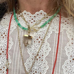 Load image into Gallery viewer, CHRYSOPRASE BEADS NECKLACE
