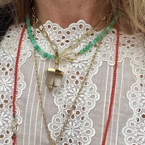 CHRYSOPRASE BEADS NECKLACE
