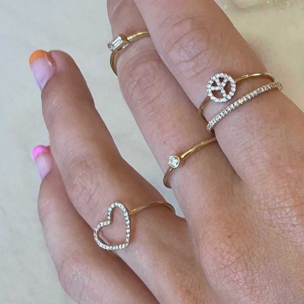 Big Finger Rings Girls | Big Engagement Ring Heart | Girls Big Engagement  Ring - Simple - Aliexpress