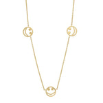 Load image into Gallery viewer, THREE SMILE CHARM NECKLACE
