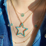 Load image into Gallery viewer, TURQUOISE STAR PENDANT - 40MM
