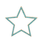 Load image into Gallery viewer, TURQUOISE STAR PENDANT - 40MM
